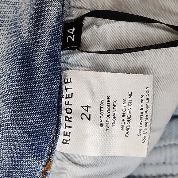 Retrofete Alejandra Cargo Pant in Vintage Celeste Size 24/27 - Picture 15 of 16